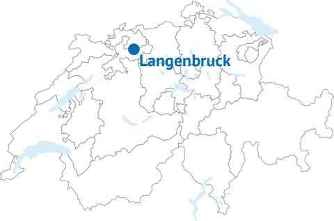 Geografische Lage von Langenbruck