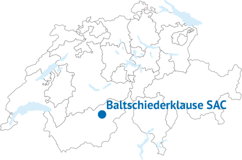 Geografische Lage der Baltschiederklause SAC