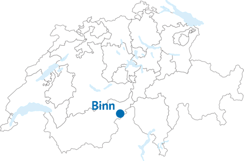 Geografische Lage von Binn