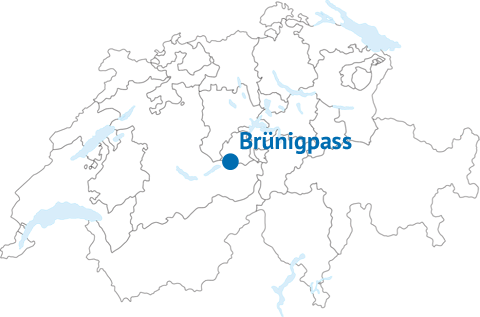 Geografische Lage des Brünigpasses