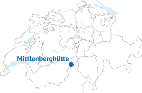 Geografische Lage der Mittlenberghütte