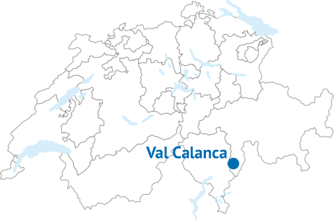 Geografische Lage des Val Calanca