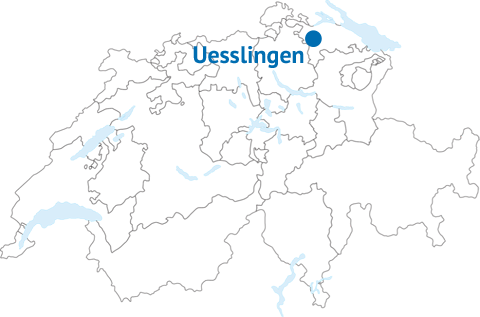 Geografische Lage von Uesslingen