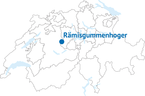 Geografische Lage des Rämisgummenhogers