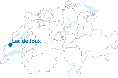 Geografische Lage des Lac de Joux