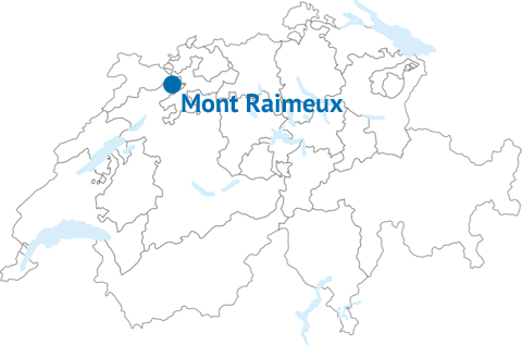 Geografische Lage des Mont Raimeux