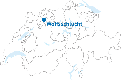 Geografische Lage der Wolfsschlucht