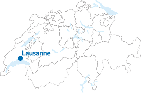 Geografische Lage von Lausanne Geografische Lage von Lausanne