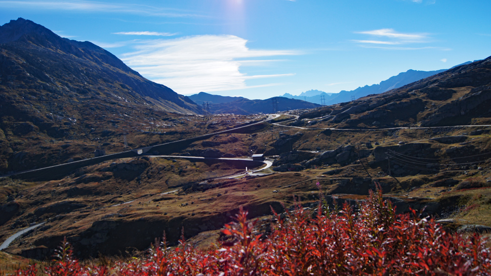 Blick zum Gotthardpass und in Richtung Leventina.
